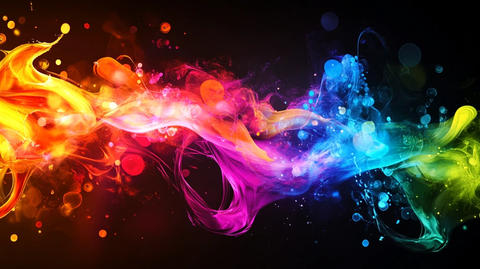 烟雾彩色动感线条