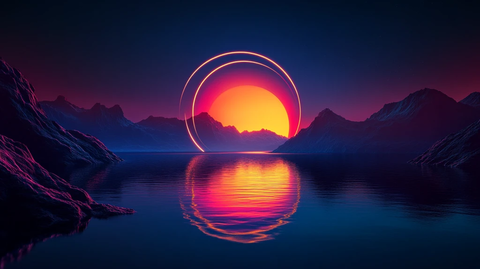 霓虹灯场景造型