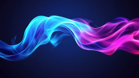 流光渐变彩色炫酷飘带