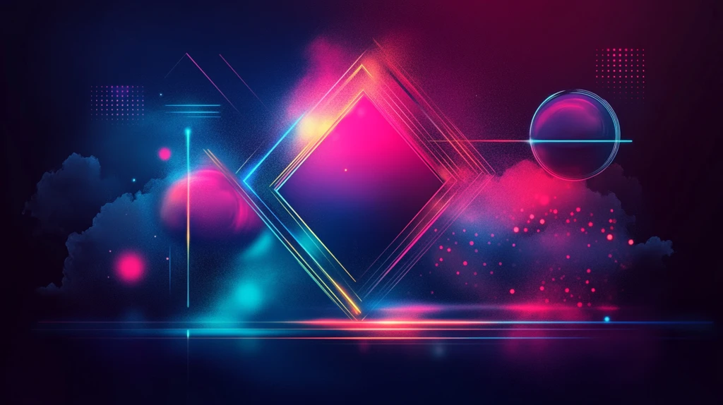 红蓝渐变科技背景