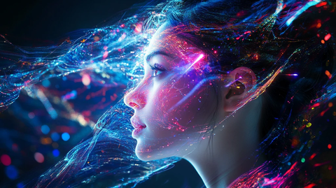 女性人物光效素材