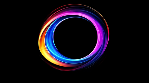 彩虹环形圆