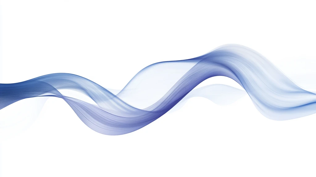 蓝色线条烟雾波浪