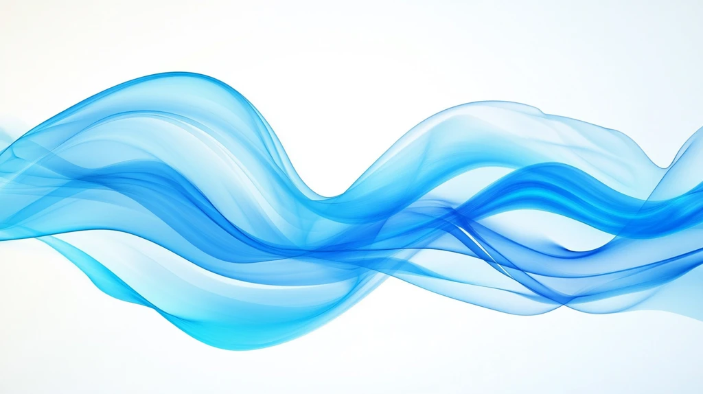 蓝色线条烟雾波浪