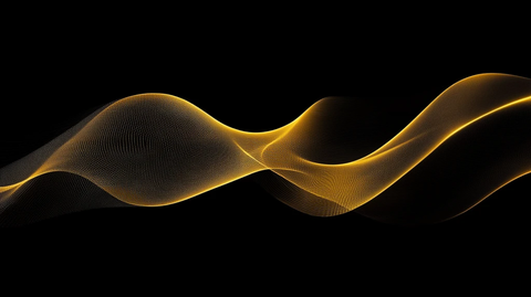 流光渐变金色炫酷飘带