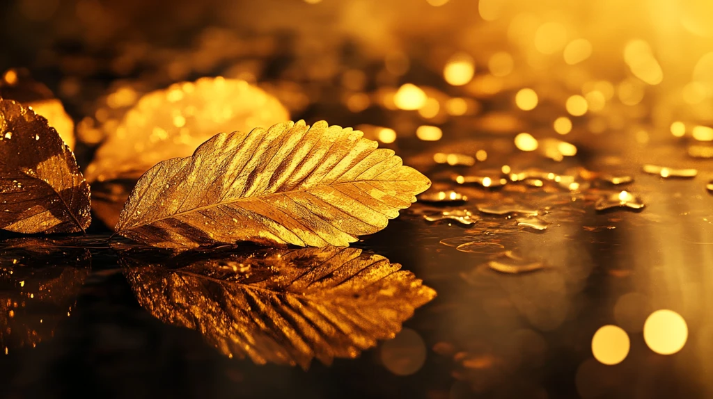 流金岁月金色年华背景