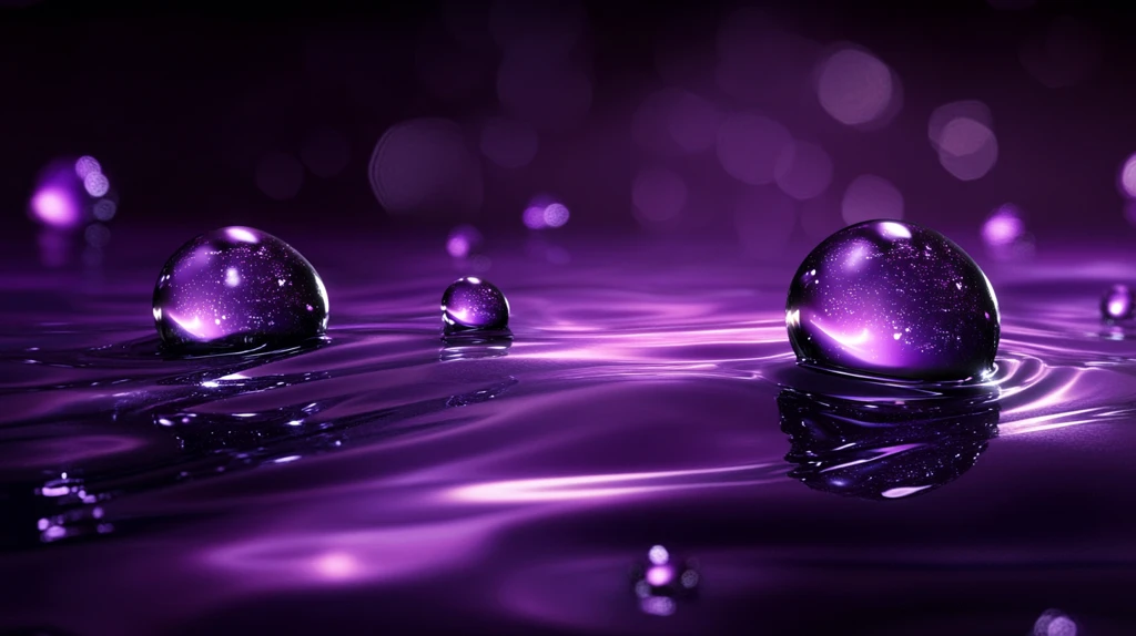 流动的紫色幻象