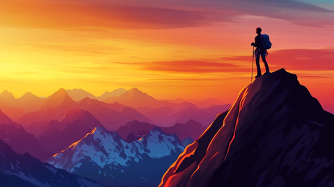 山高人为峰登山