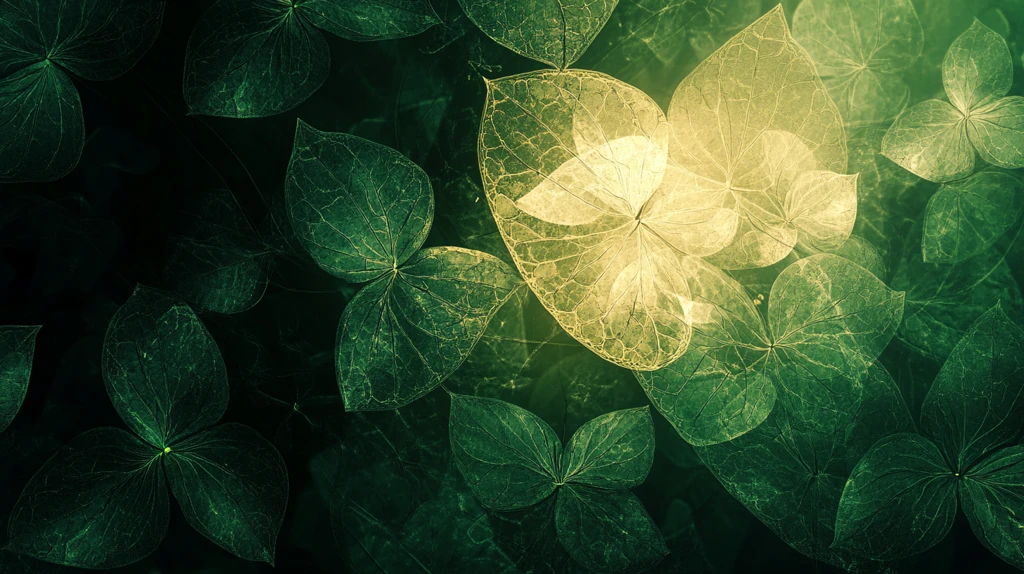 绿色壁纸叶脉植物