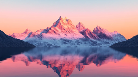 远山山脉梦幻山水