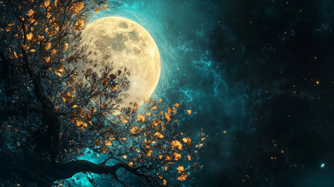 蓝月夜梦幻唯美奇幻