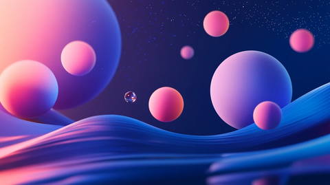 扁平流体风年会背景