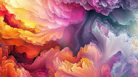 肌理彩色流体背景墙