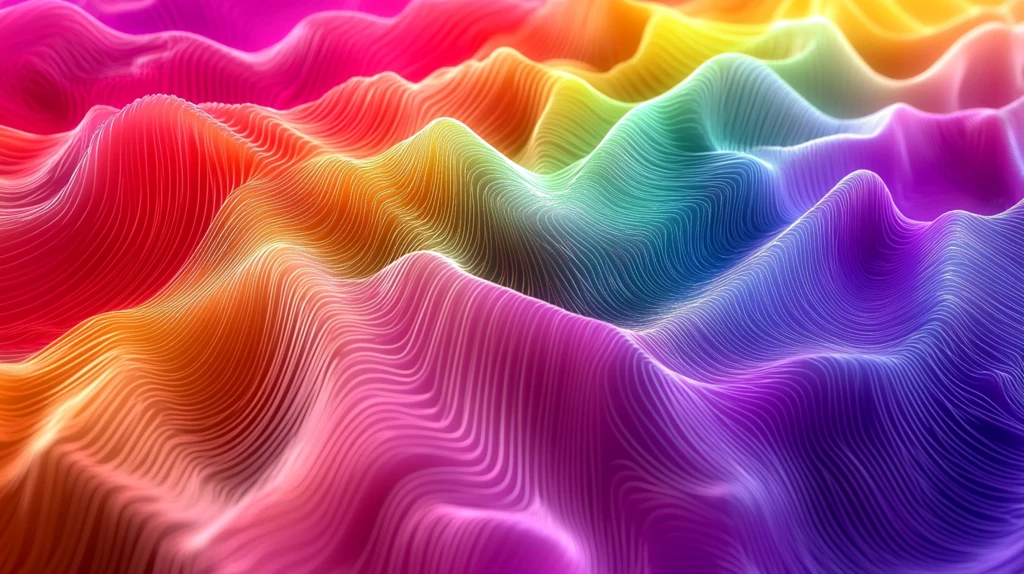 幻彩流体抽象线条背景