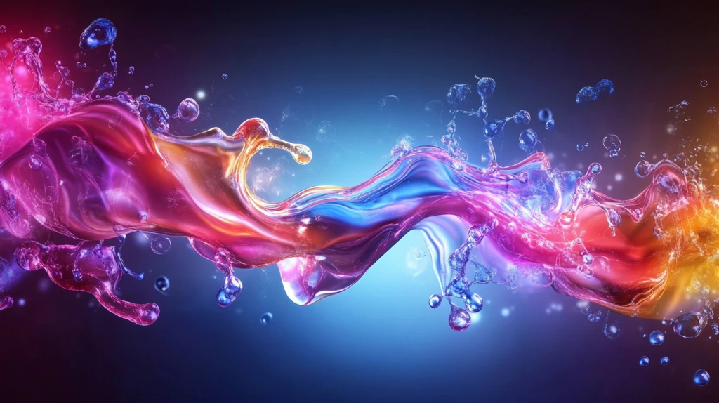 流动液体流动色彩