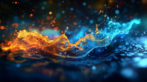 幻彩背景灯光波光水波