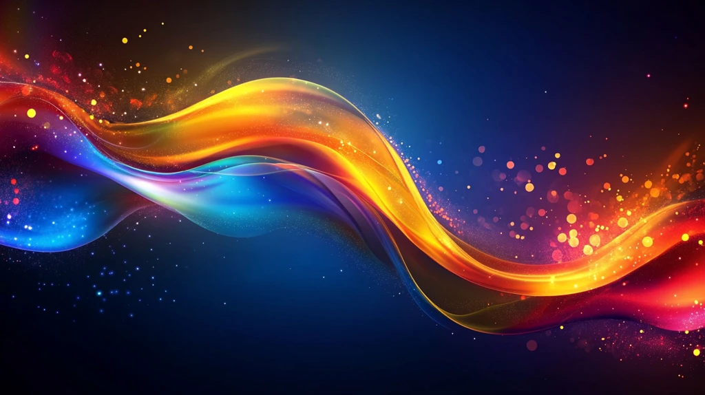 流光渐变彩色炫酷飘带