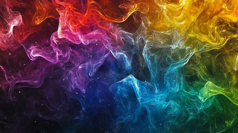绘画梦幻烟雾五彩