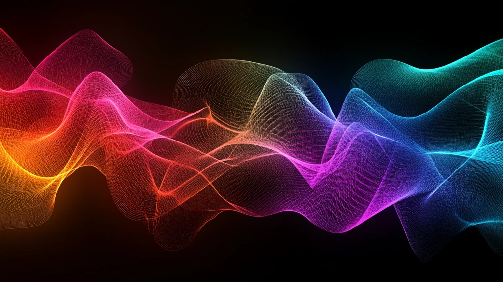 炫彩科技波浪线条