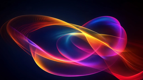 炫彩绚丽曲线条纹高雅