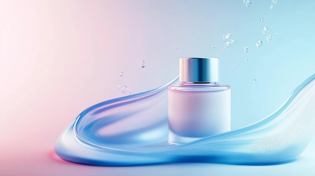 护肤品镭射背景