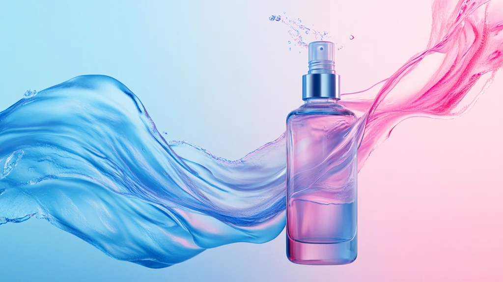 护肤品镭射背景