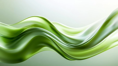 柔美绿色曲线
