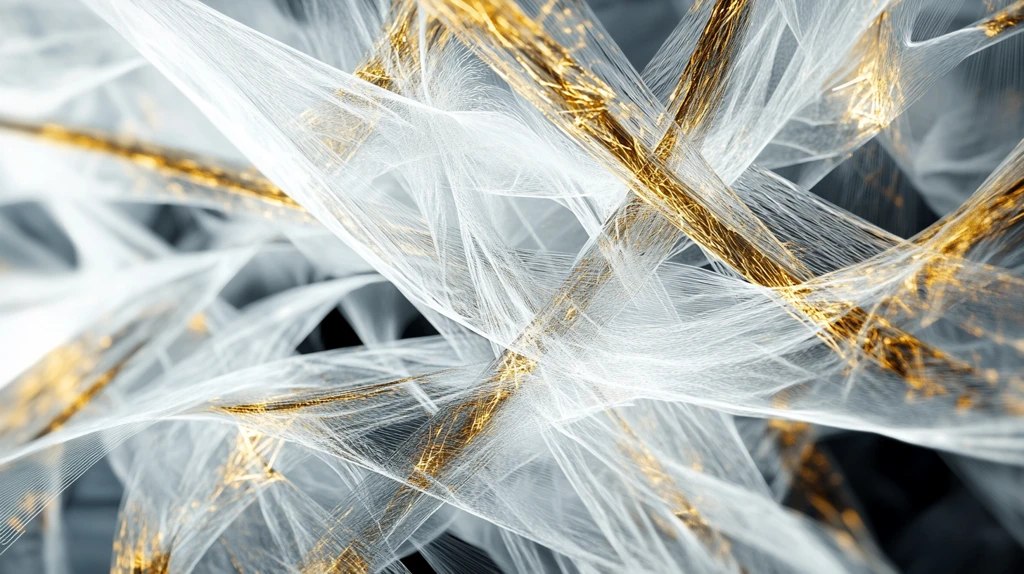 金色轻纱动感线条