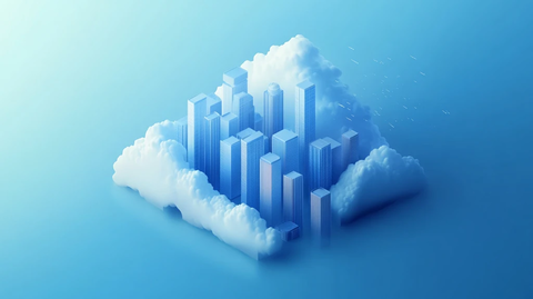 未来城市线条图