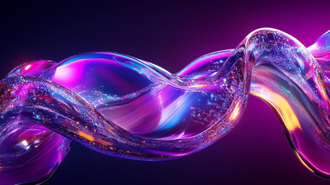 流光渐变彩色炫酷飘带