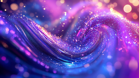 唯美飘逸活力紫色梦幻