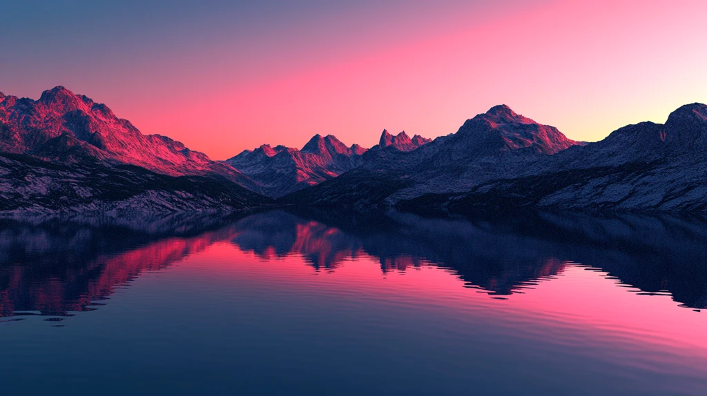 远山山脉梦幻山水