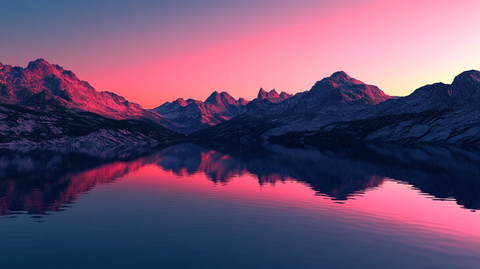 远山山脉梦幻山水