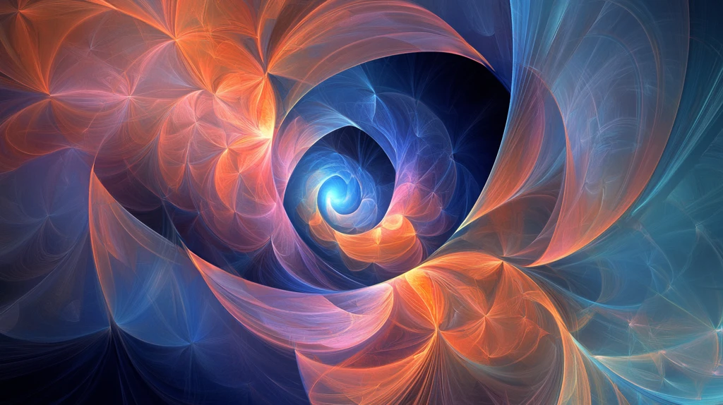 旋转花纹绚丽幻彩简洁