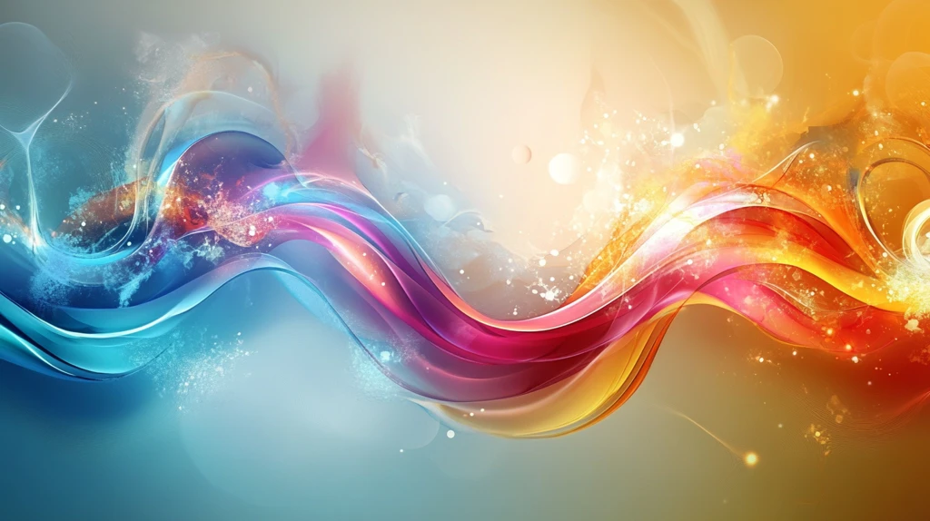 流光渐变彩色炫酷飘带