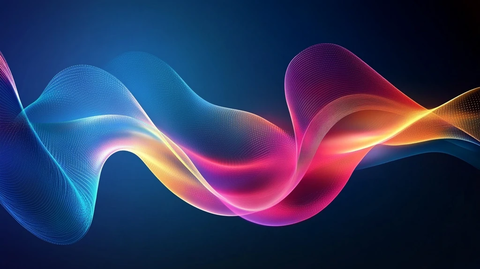 炫彩绚丽曲线条纹高雅