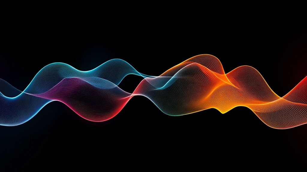 炫彩科技波浪线条