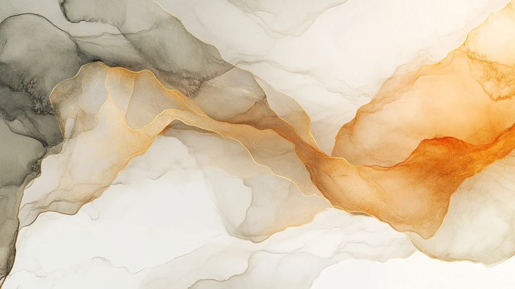 渐变抽象流体装饰画