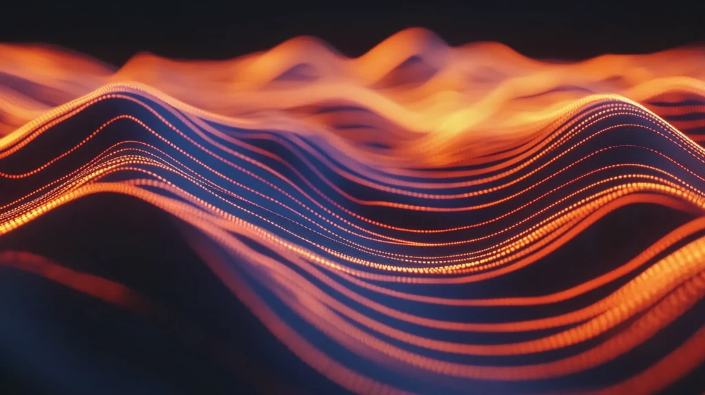 波形波纹发光冷暖色