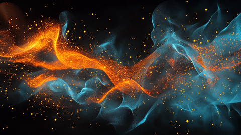 金色轻纱动感线条