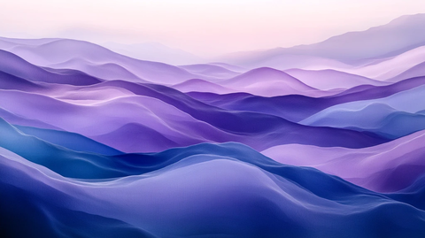 渐变色彩山水画