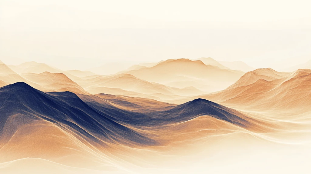 抽象线条山水背景