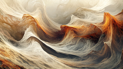 渐变抽象流体装饰画