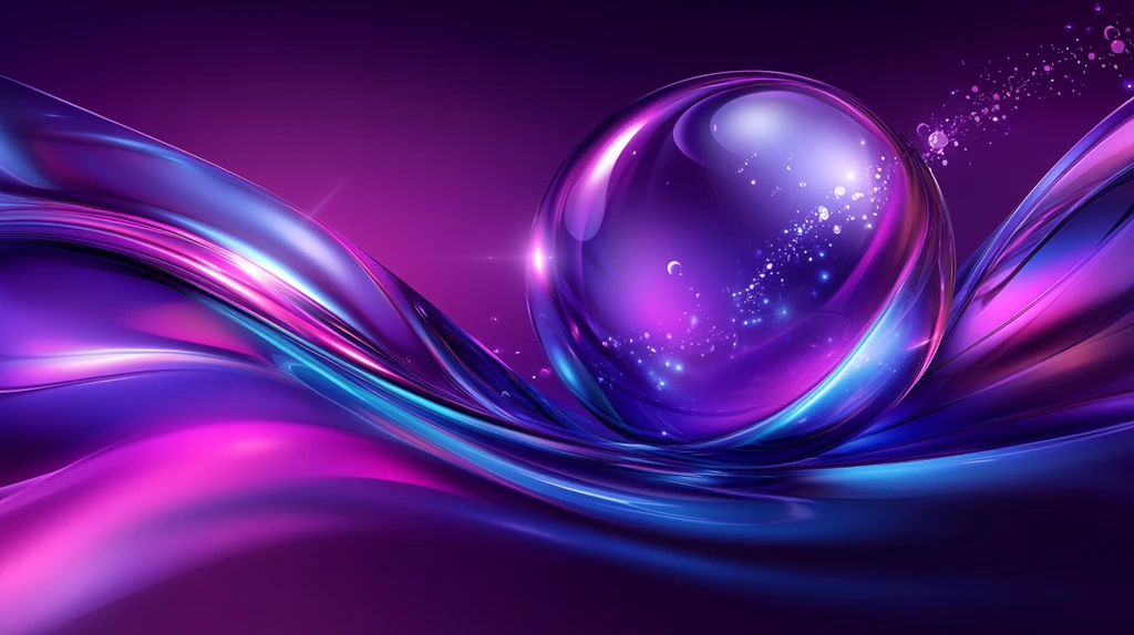 唯美飘逸活力紫色梦幻