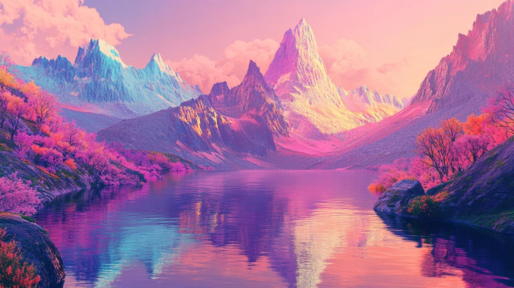 幻彩艺术山水风景