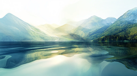 超质感山水背景