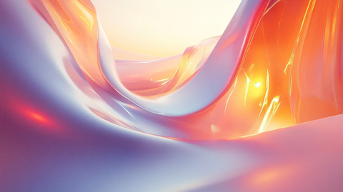 热情橙色静谧蓝色背景