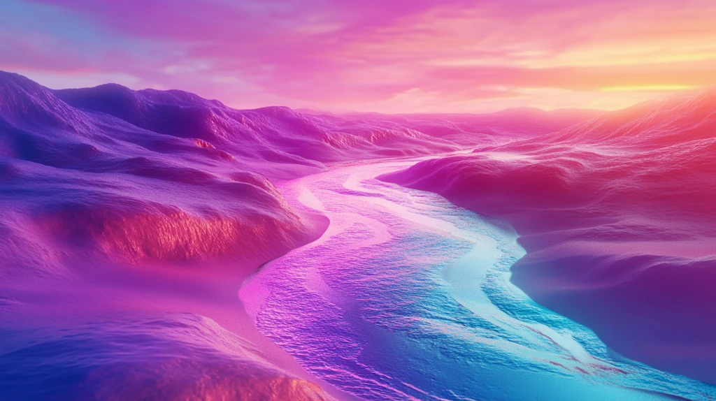 幻彩艺术山水风景