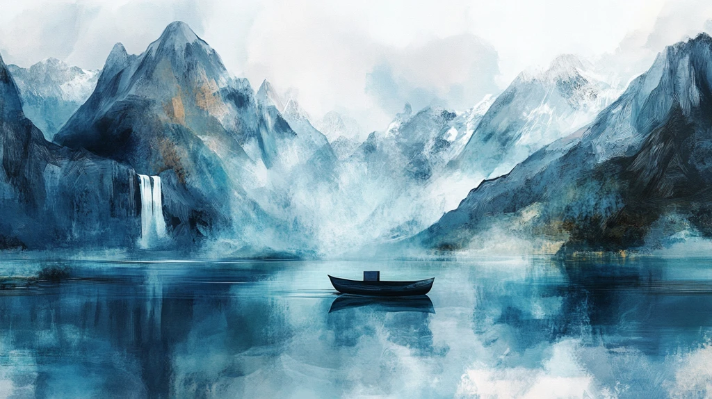 宽幅意境山水画