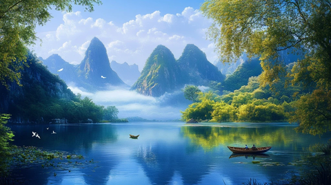 高清宽幅山水风光